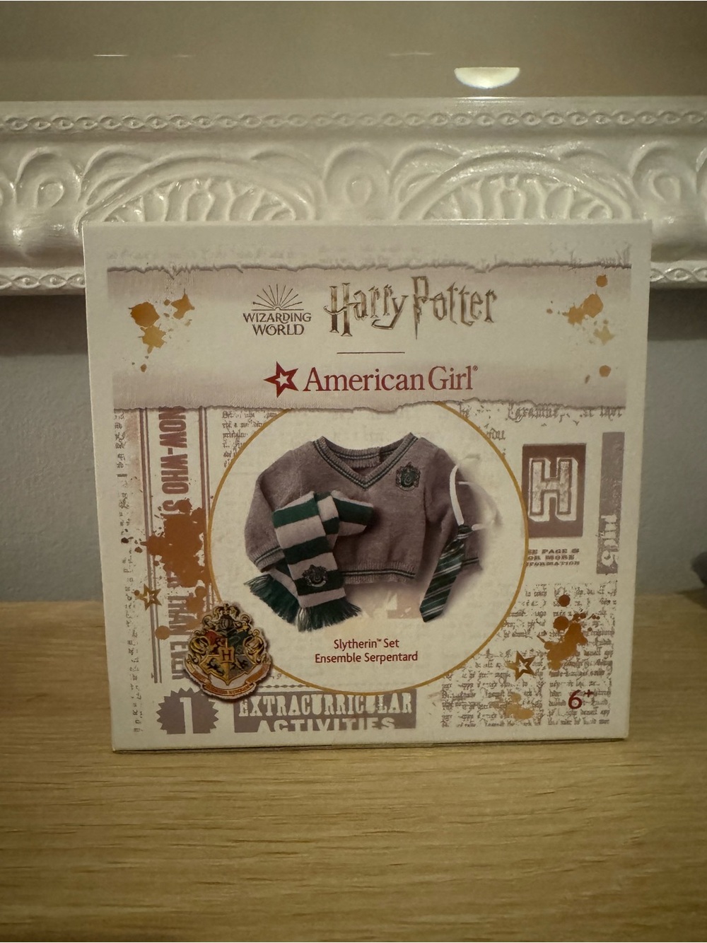 BNIB Harry Potter American Girl Doll Slytherin Set 18” Retired. Sweater, Etc